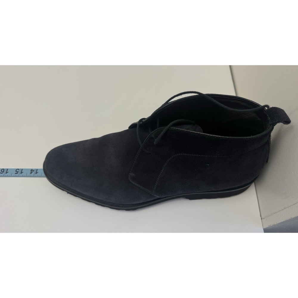 BRUNO MAGLI Blue Suede Leather Chukka Boots Made In Italy EUC Size 12 READ!! - Picture 2 of 15